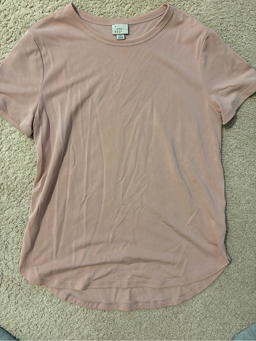 a new day Dusty Pink Short Sleeve Crewneck Tee